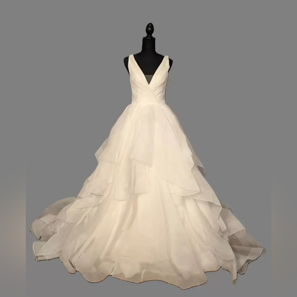Morilee Ivory Wedding Ruffled Ballgown Unaltered Size 6 NWT Madeline Gardner